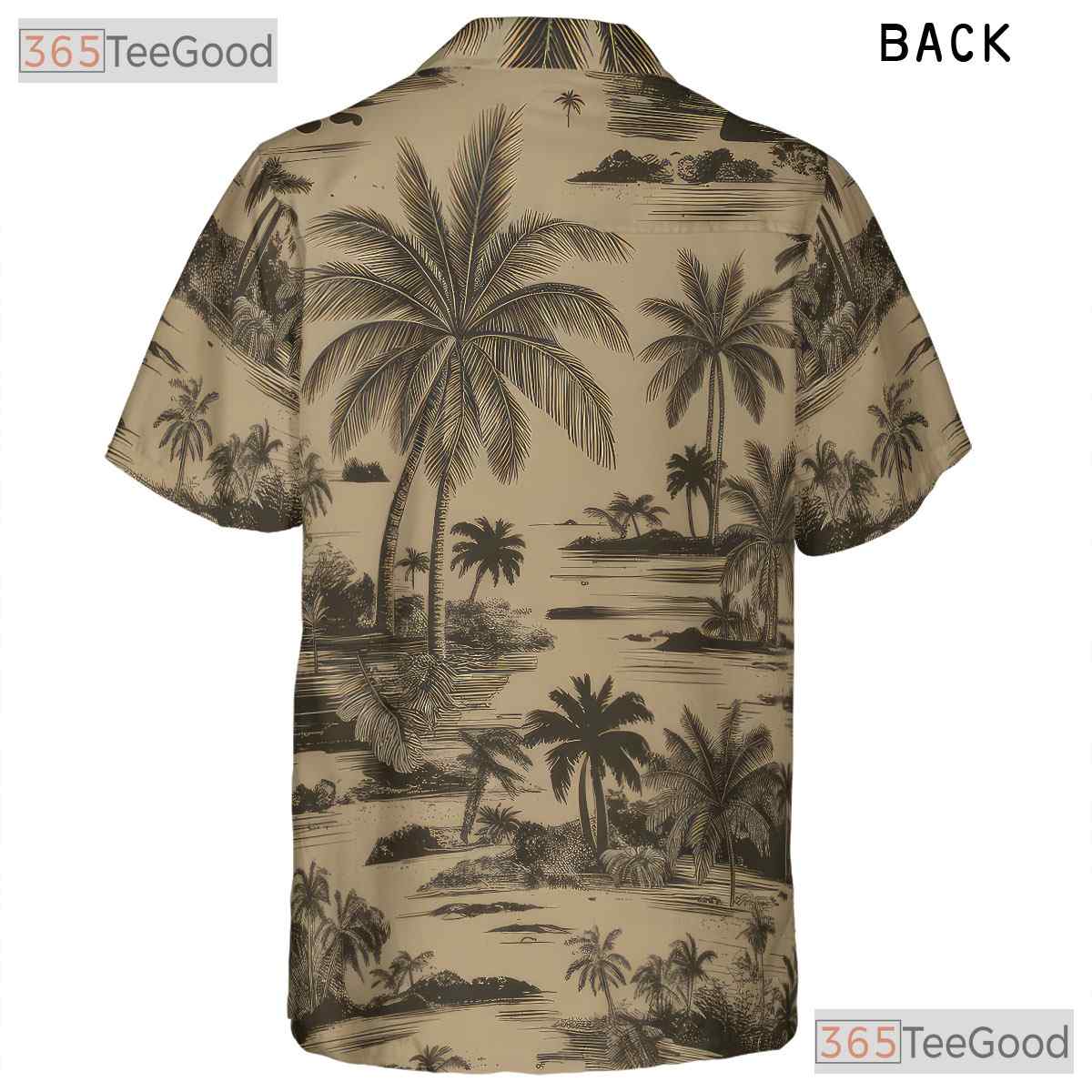 Tropical Camo Palm Tree Hawaiian Shirt for Men Women Summer Vacation Beach Wear