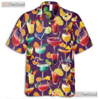 Tropical Cocktail Summer Beach Party Aloha Vacation Hawaiian Tee Unisex Top