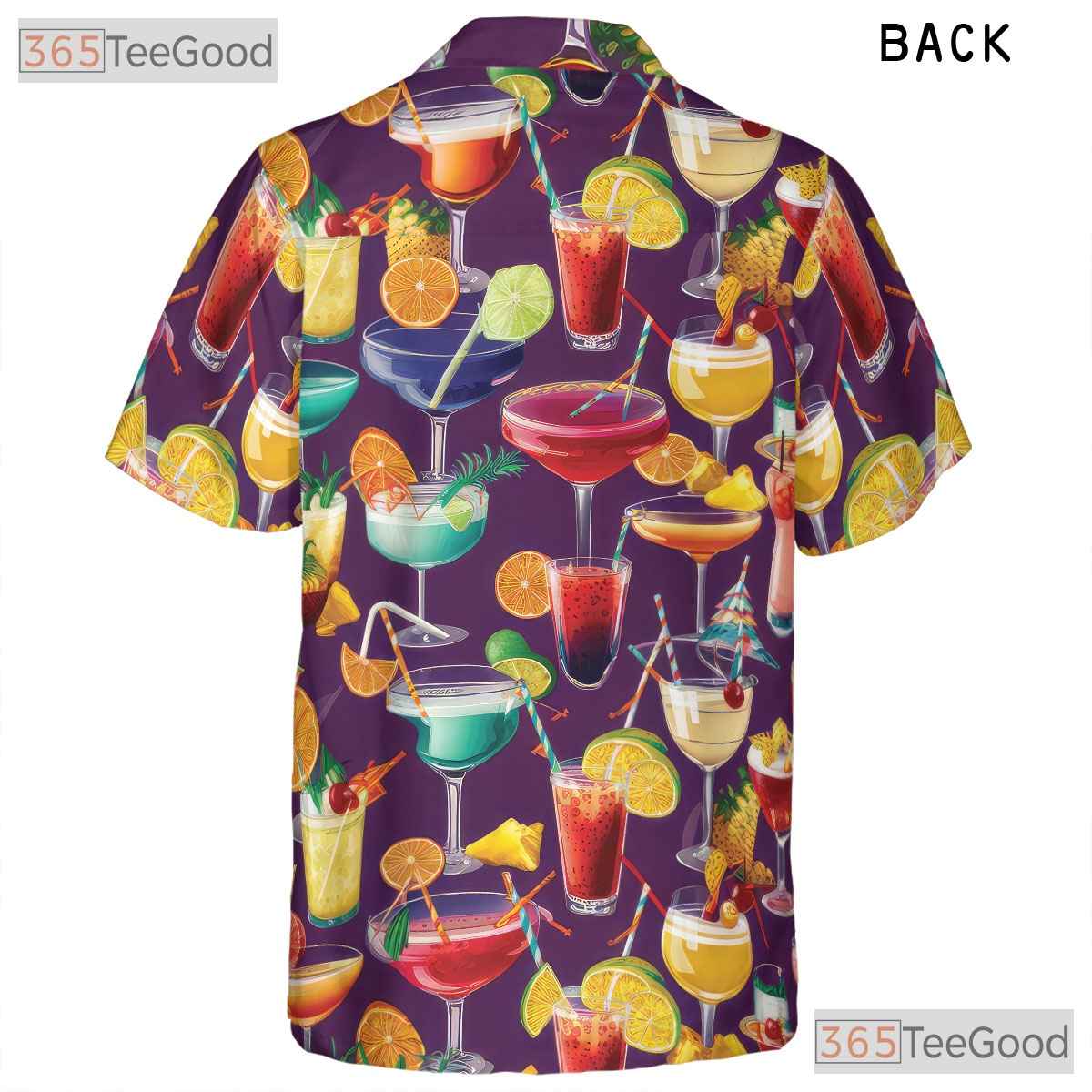 Tropical Cocktail Summer Beach Party Aloha Vacation Hawaiian Tee Unisex Top