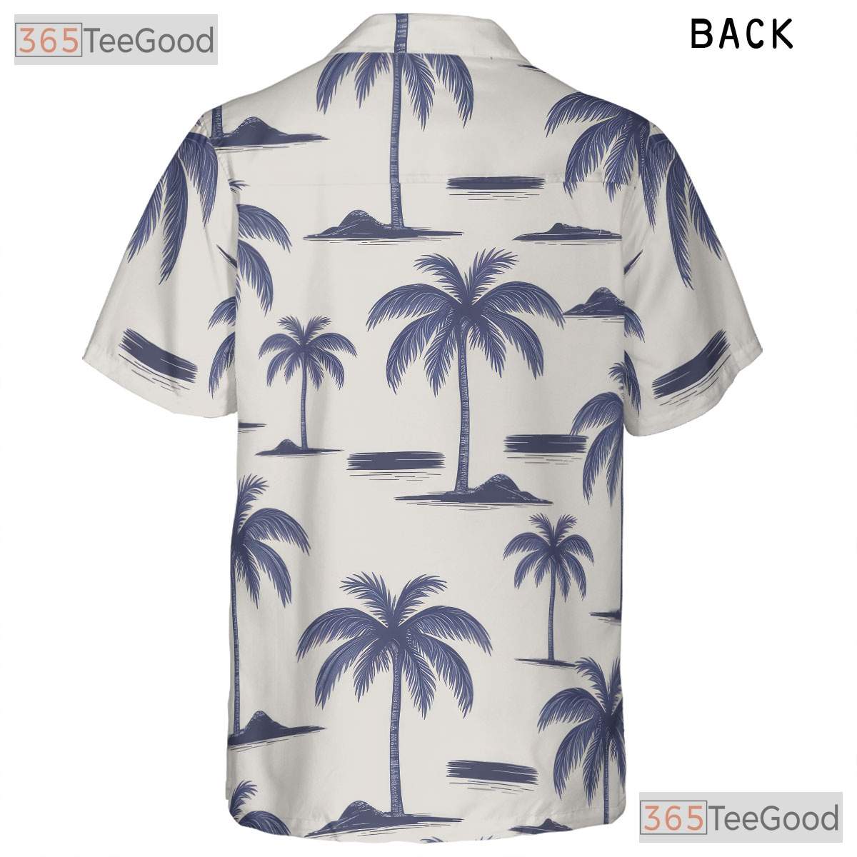 Tropical Island Palm Tree Hawaiian Shirt- Unisex Seamless Beach Vacation Aloha