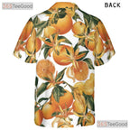 Tropical Orange Citrus Fruit Aloha Beach Summer Vacation Hawaiian Shirt Unisex