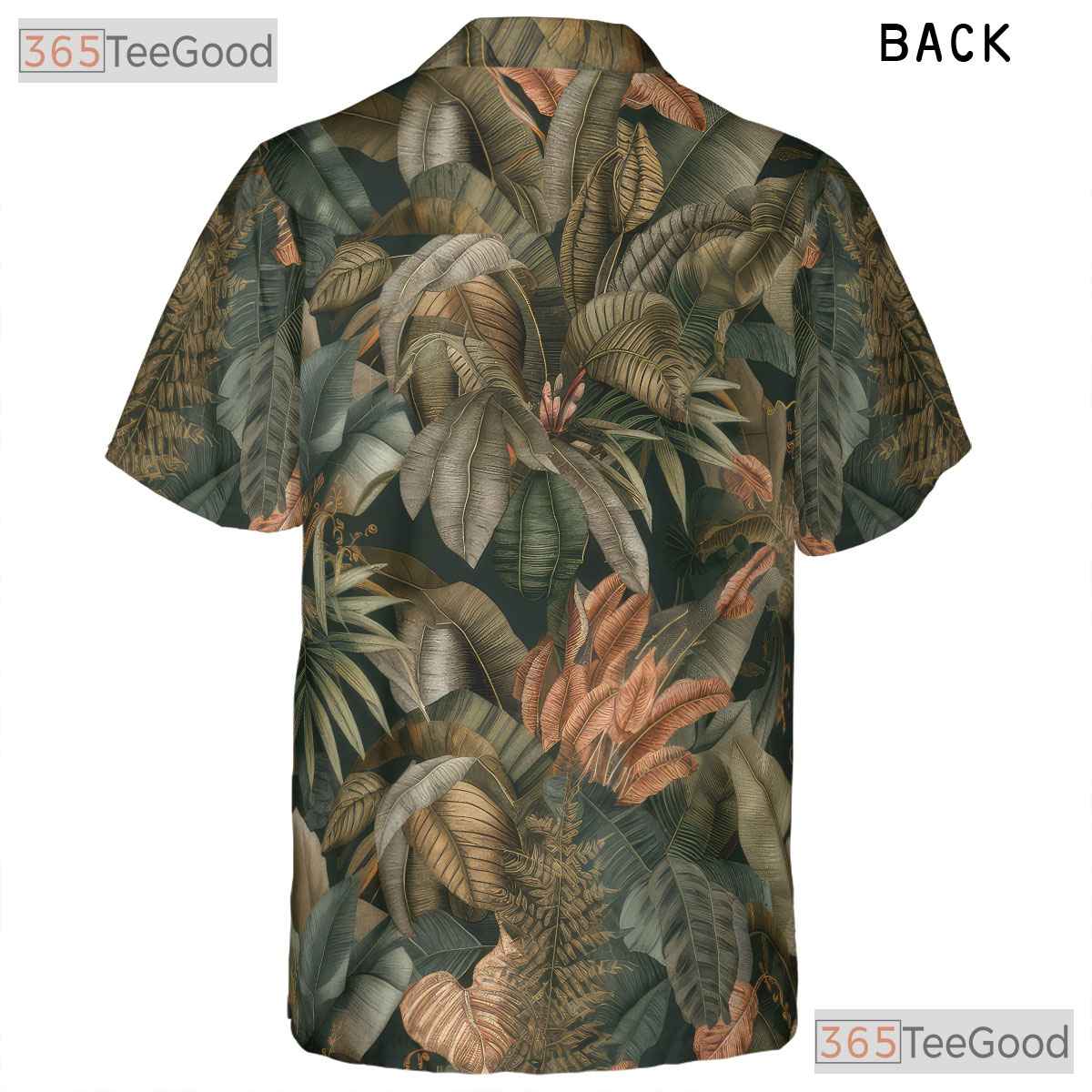 Tropical Palm Print Hawaiian Shirt Unisex Beachwear Vacation Party Luau
