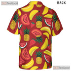 Tropical Pineapple Banana Watermelon Fruit Hawaiian Tee Unisex Summer Outfit