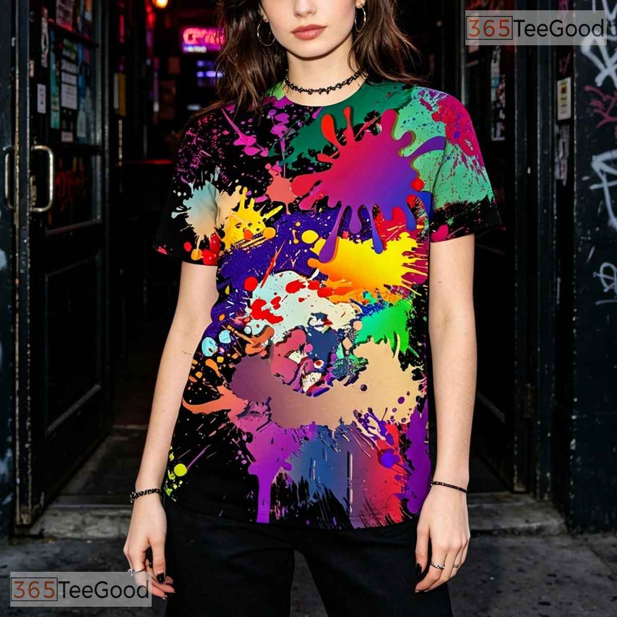 Colorful Space Galaxy Graphic 3D Printed Casual Unisex Short Sleeve Tee Shirts