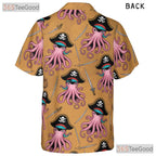 Unisex Kraken Pirate Hawaiian Shirt- Nautical Ocean Theme Beachwear Apparel