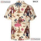 Unisex Sasquatch Hawaiian Shirt - Funny Bigfoot Forest Beach Vacation Style