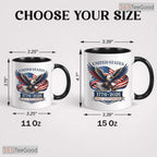 United States 250th Anniversary Mug - Eagle Patriotic 1776-2026 American Flag Accent Mug