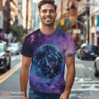 Cosmic Universe Space Graphic Art 3D Pattern Printed Casual Unisex T-Shirt Tops
