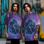 Cosmic Universe Space Graphic Art 3D Pattern Printed Casual Unisex T-Shirt Tops