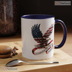 USA 250th Anniversary 250 Years America Ceramic Mug - Patriotic 1776-2026 Accent Mug