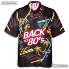 Vaporwave Retro 80s Neon Hawaiian Tee Unisex Look for Summer Party Outfit