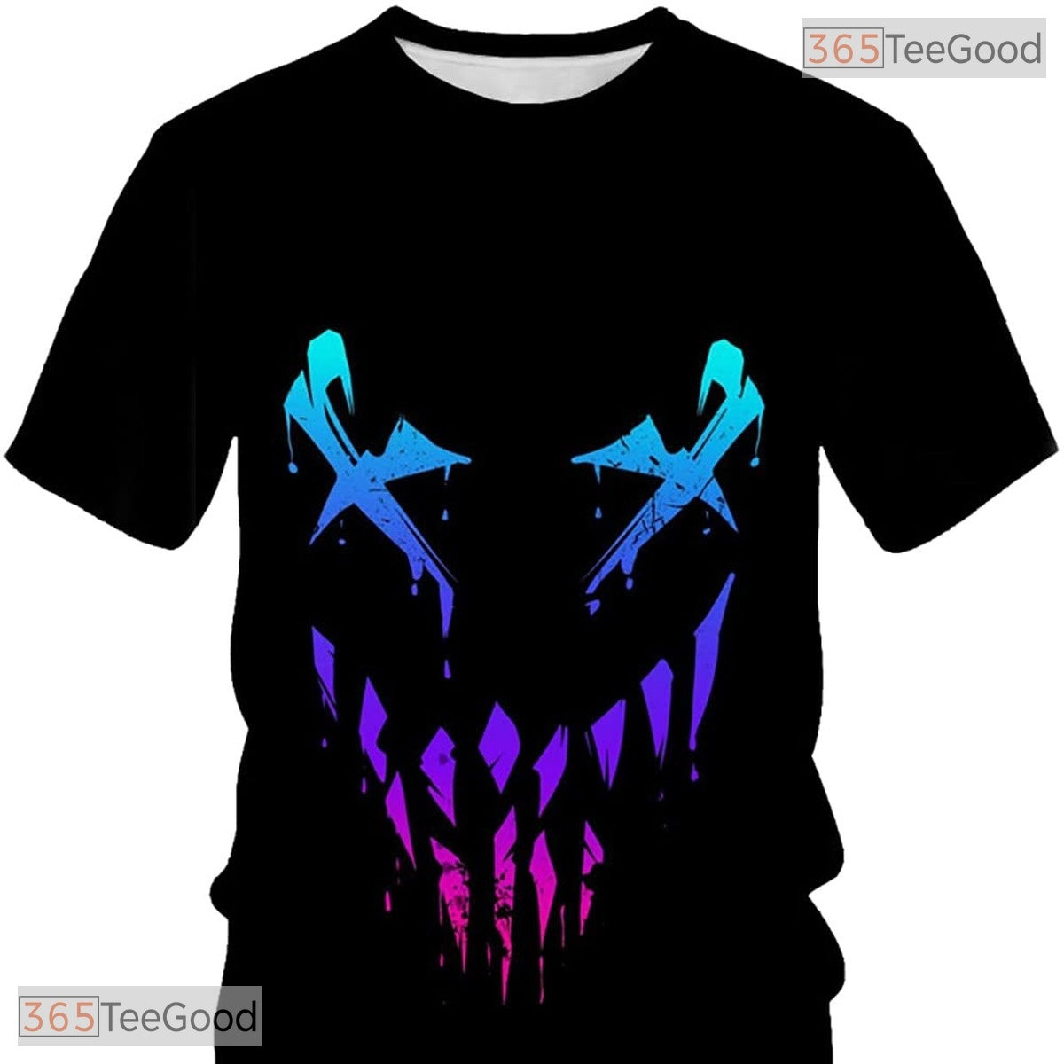 Dark Symbiote Alien Monster Lines Graphic 3D Printed Casual Unisex T-Shirt Top