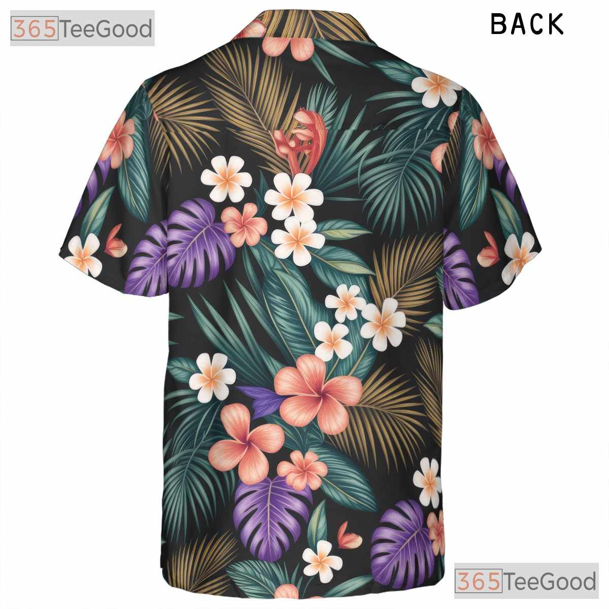 Vibrant Jungle Botanical Hawaiian Shirt- Unisex Tropical Floral Aloha Beach Top