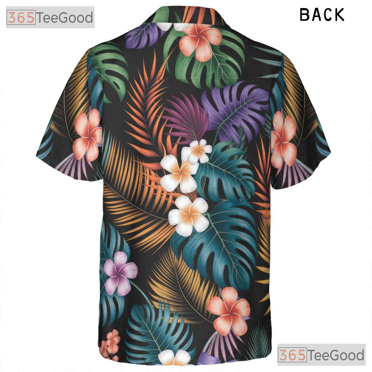Vibrant Tropical Floral Hawaiian Shirt- Unisex Jungle Botanical Vacation Style