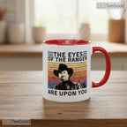 Vintage Western Cowboy TV Show Mug - Ranger Justice Quote Graphic Ceramic Accent Mug