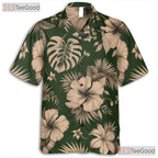 Vintage Hibiscus Hawaiian Shirt Unisex, Tropical Aloha Style