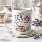Vintage I Am The Tea You Will Be Having Mug - Personalized Romance Reader Ceramic Mug