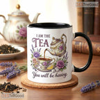 Vintage I Am The Tea You Will Be Having Mug - Personalized Romance Reader Ceramic Mug