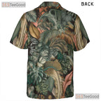 Vintage Palm Leaves Aloha Hawaiian Shirt Unisex Beach Summer Top Outfit