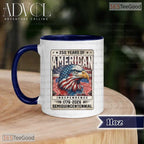 Vintage Patriotic Eagle Mug - 250 Years of American Independence 1776-2026 Ceramic Mug