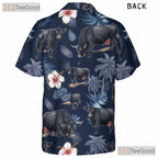Western Farm Floral Aloha Black Angus Cow Hawaiian Tee Unisex Men Women Outfit
