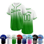 White and Green Baseball Jersey Tee for Men & Women - A classic blend for casual style