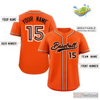 White and Orange Baseball Jersey Tee for Men & Women - A cheerful blend for daily comfort
