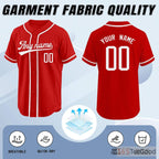 White and Red Baseball Jersey Tee for Men & Women - A comfortable blend for daily wear