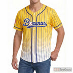 White and Yellow Baseball Jersey Tee for Men & Women - Bright and fresh for daily comfort