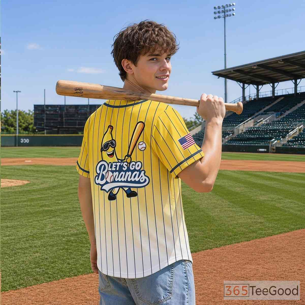White and Yellow Baseball Jersey Tee for Men & Women - Bright and fresh for daily comfort