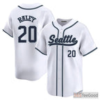 White Baseball Jersey for Men & Women - Stitched Custom Name, Number & Team