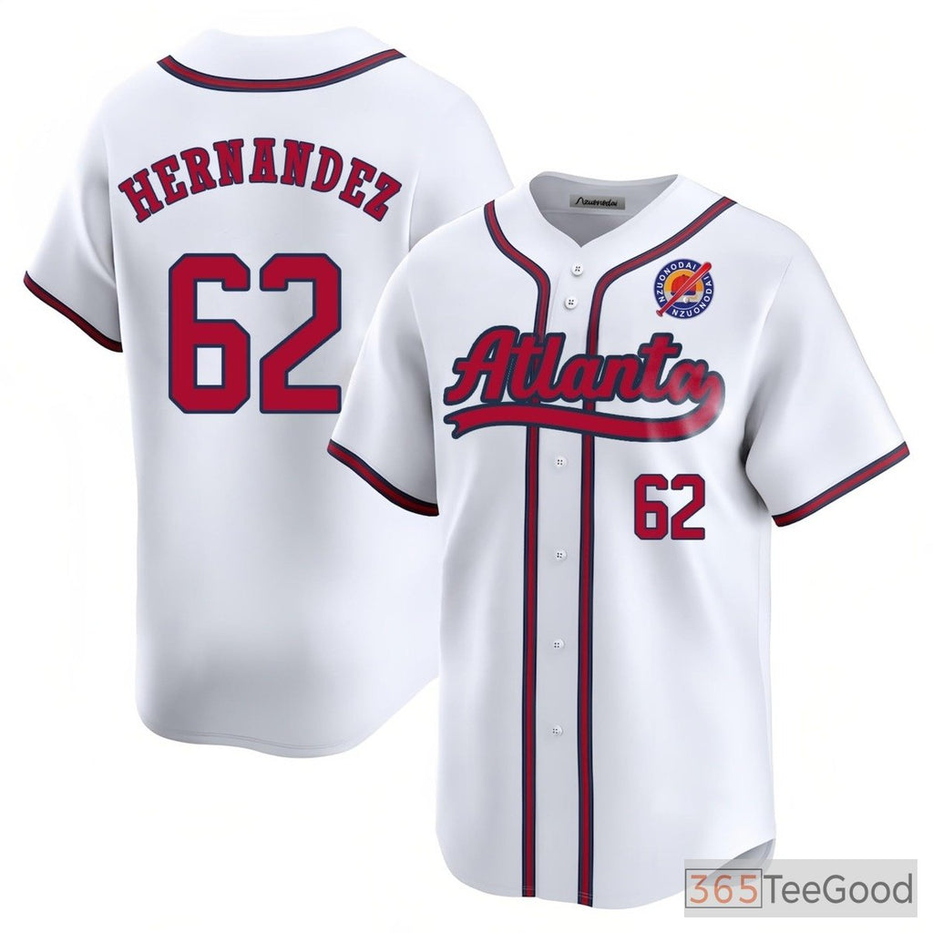 White Baseball Jersey Tee - Stitched Custom Name, Number & Team Design for Adults