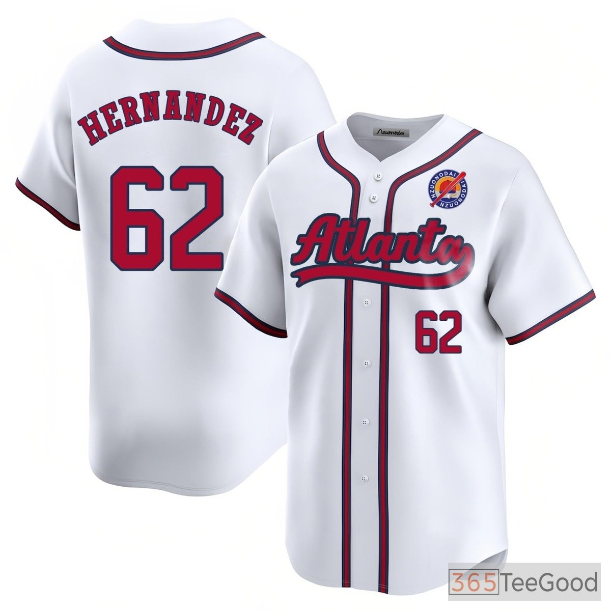 White Baseball Jersey Tee - Stitched Custom Name, Number & Team Design for Adults