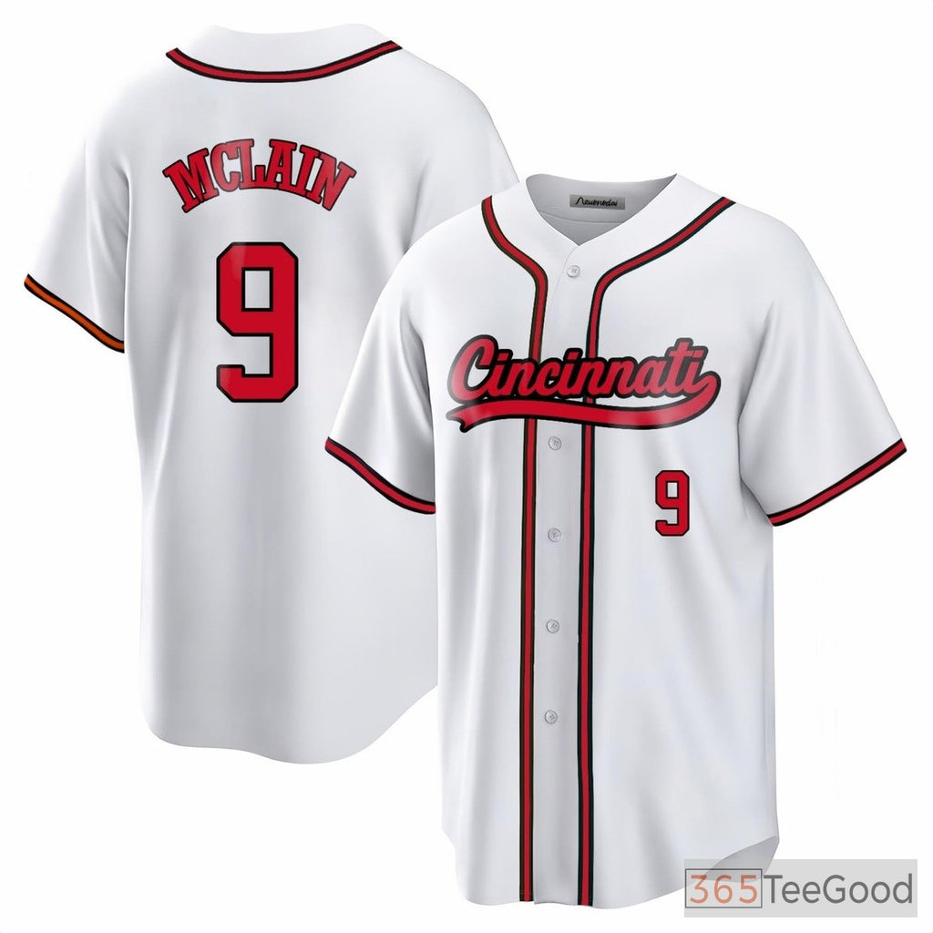 White Baseball Jersey Tee - Stitched & Personalized for Your Custom Player Look