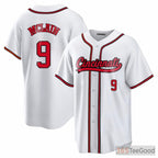 White Baseball Jersey Tee - Stitched & Personalized for Your Custom Player Look