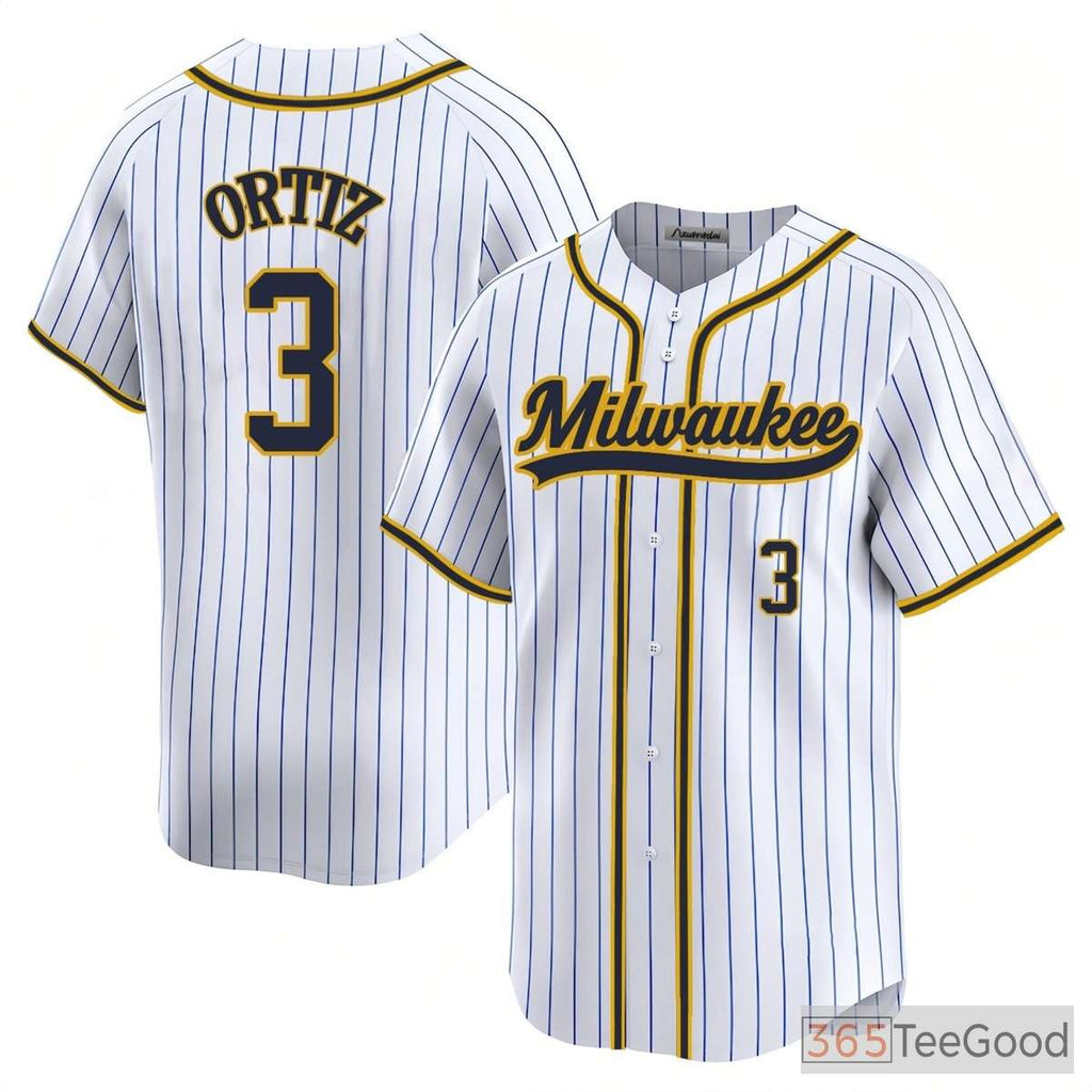 White Baseball Jersey Tee - Stitched & Personalized for Your Custom Player Identity