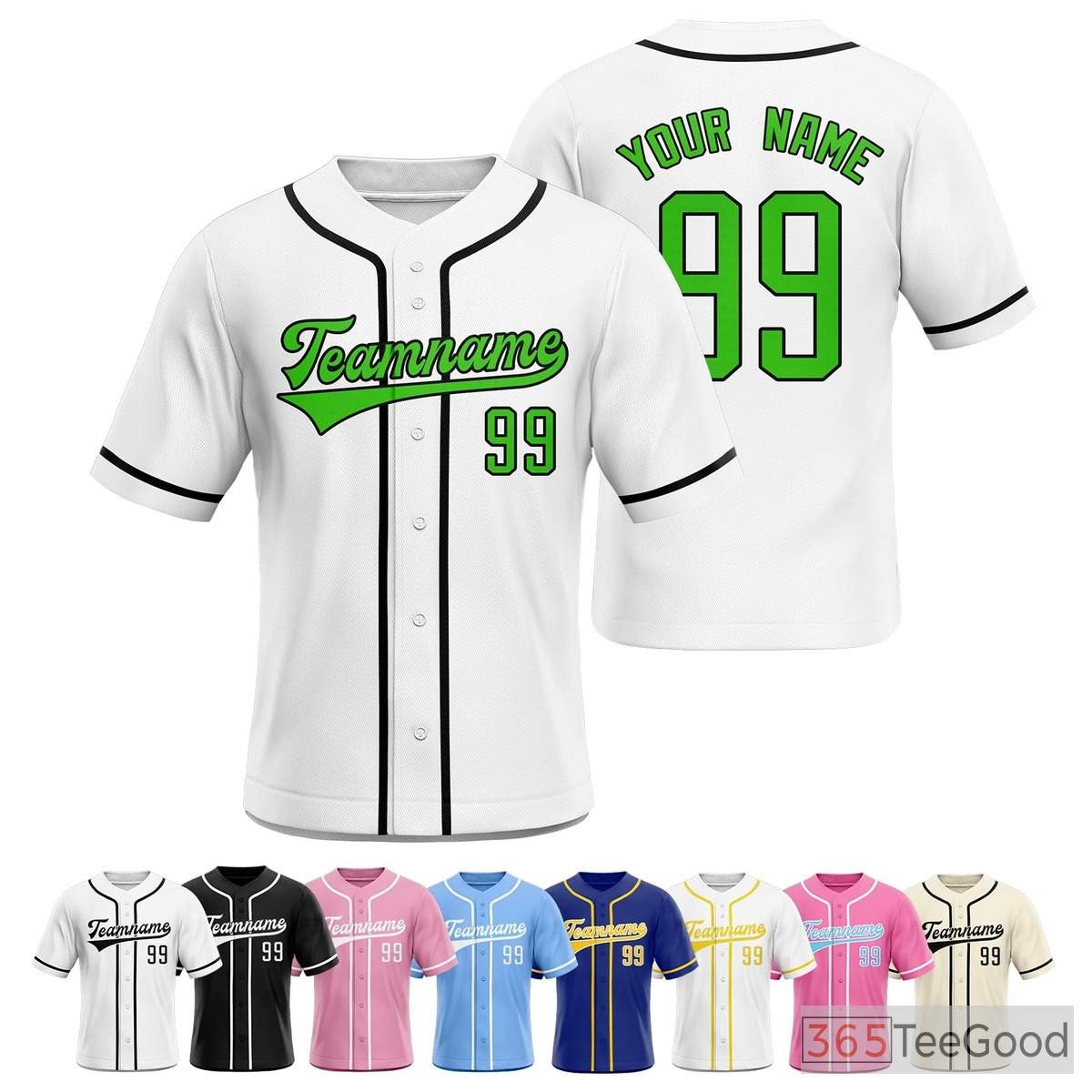 White Baseball Jersey Tee for Men & Women - Everyday Sportswear & Casual Look