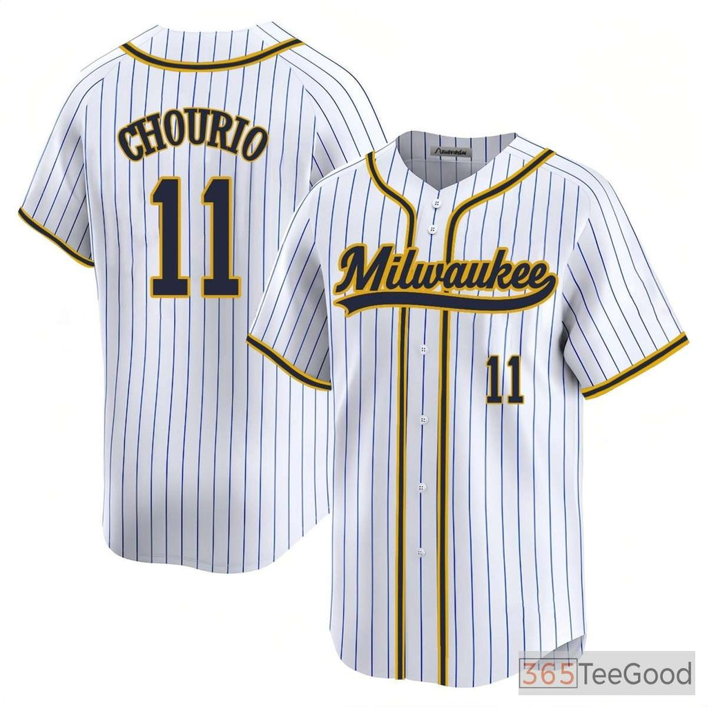 White Baseball Jersey Tee for Men & Women - Custom Stitched Fan & Team Details