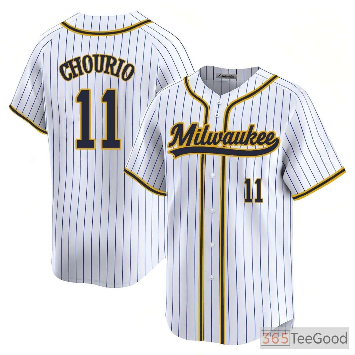 White Baseball Jersey Tee for Men & Women - Custom Stitched Fan & Team Details