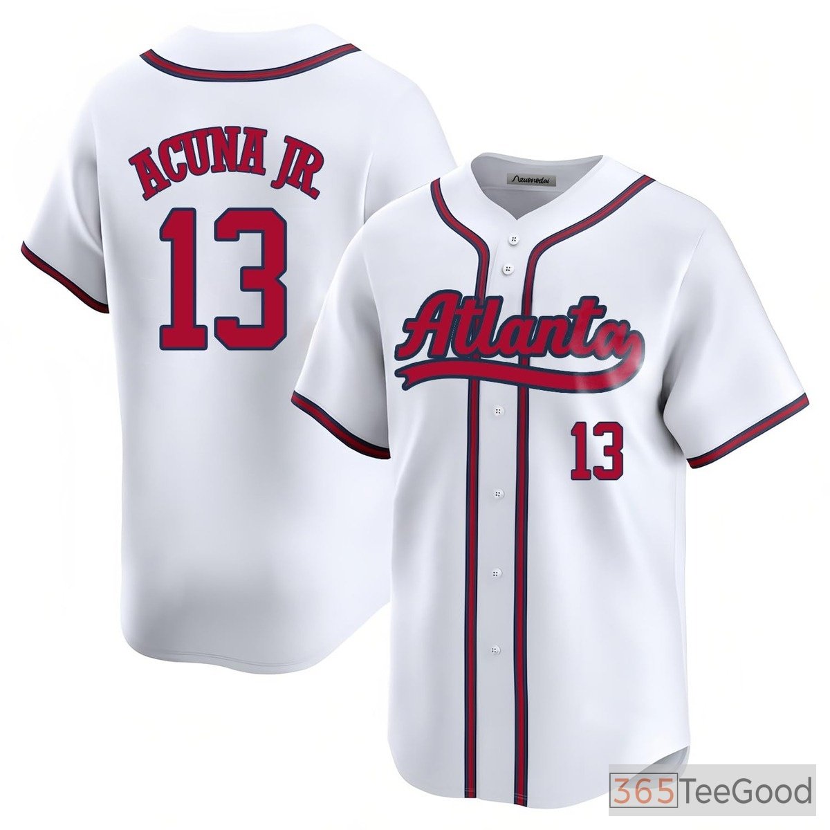 White Baseball Jersey Tee for Men & Women - Customize with Your Name & Number