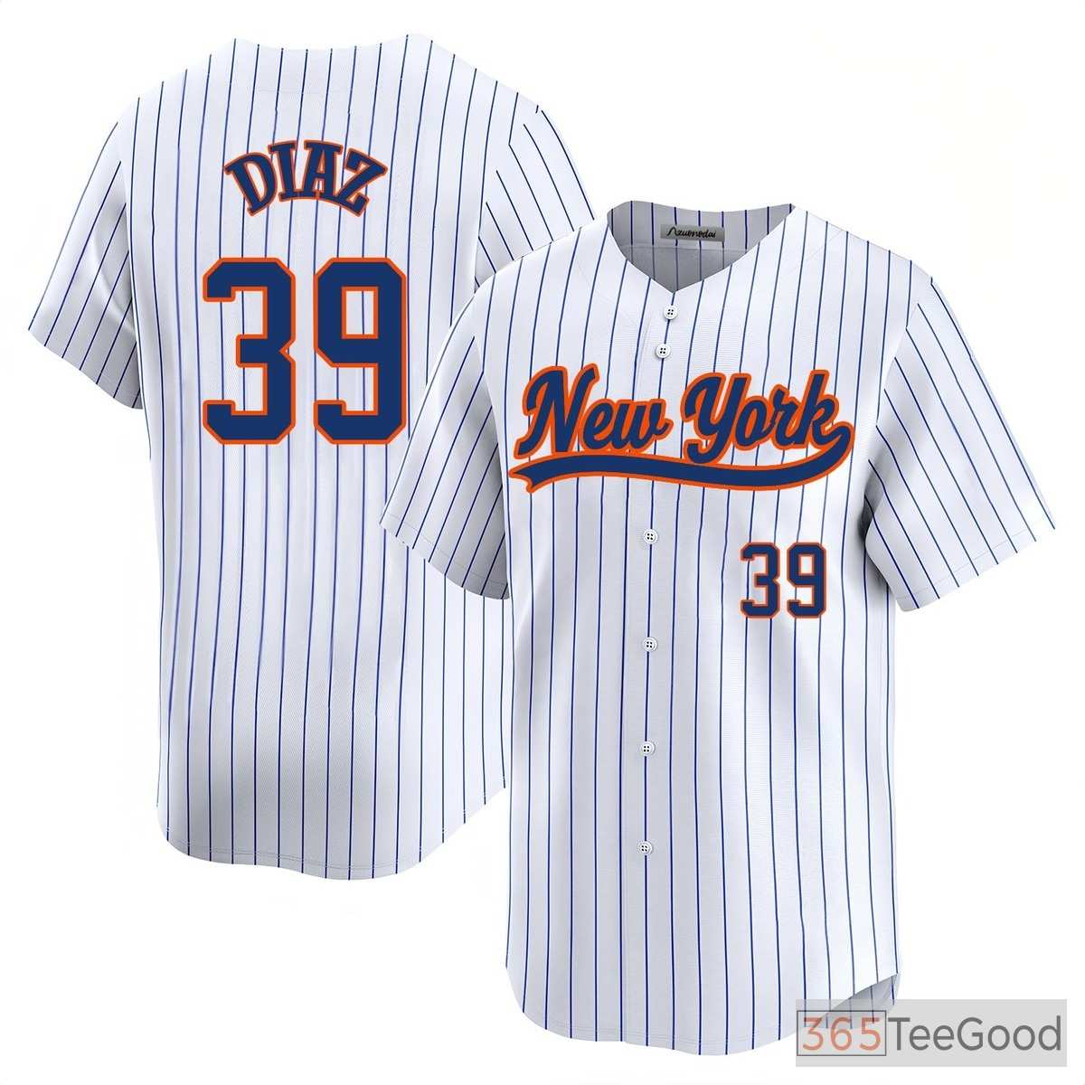 White Baseball Jersey Tee for Men & Women - Design Your Stitched Player & Team Look
