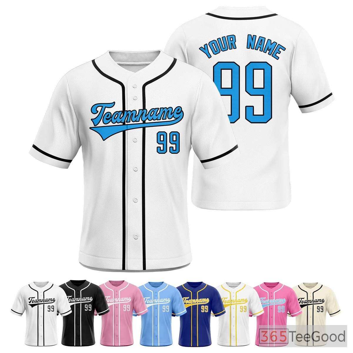 White Baseball Jersey Tee for Men & Women - A Clean Slate for Personalized Apparel