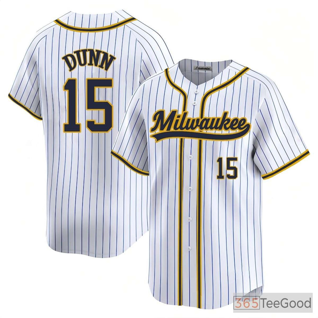 White Baseball Jersey Tee for Men & Women - Custom Stitched Name & Number