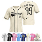 White Baseball Jersey Tee for Men & Women - Ready for Your Personalized Apparel