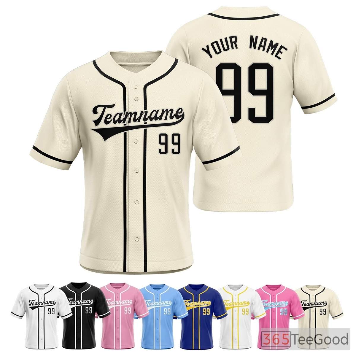 White Baseball Jersey Tee for Men & Women - Ready for Your Personalized Apparel
