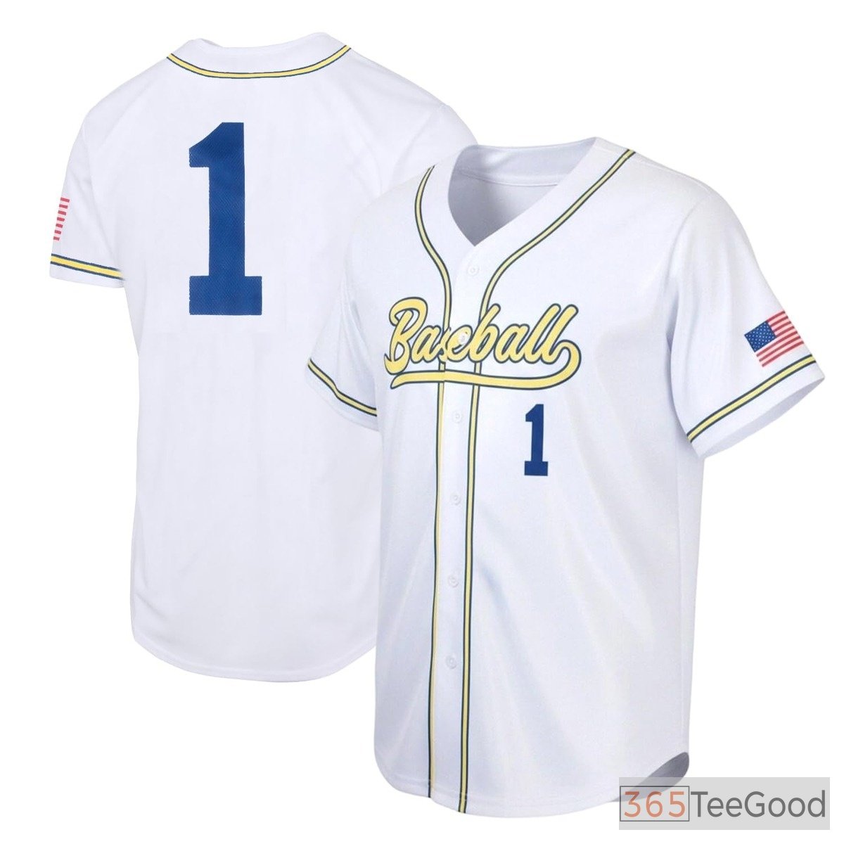 White Baseball Jersey Tee for Men & Women - A clean and comfortable option for everyday style