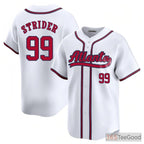 White Baseball Jersey Tee for Men & Women - Create Your Stitched Player Name & Number