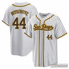 White Baseball Jersey Tee for Men & Women - Stitched Design for Player & Team Details