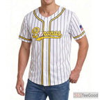 White Baseball Jersey Tee for Men & Women - Fresh style for casual comfort and versatility