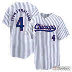 White Baseball Jersey Tee for Men & Women - Custom Stitched for Your Team & Fans